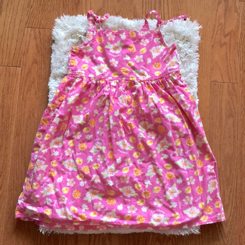 🍋 🌸 Oshkosh B’gosh Hawaiian Tropical Lemon Print Dress 🌸 🍋